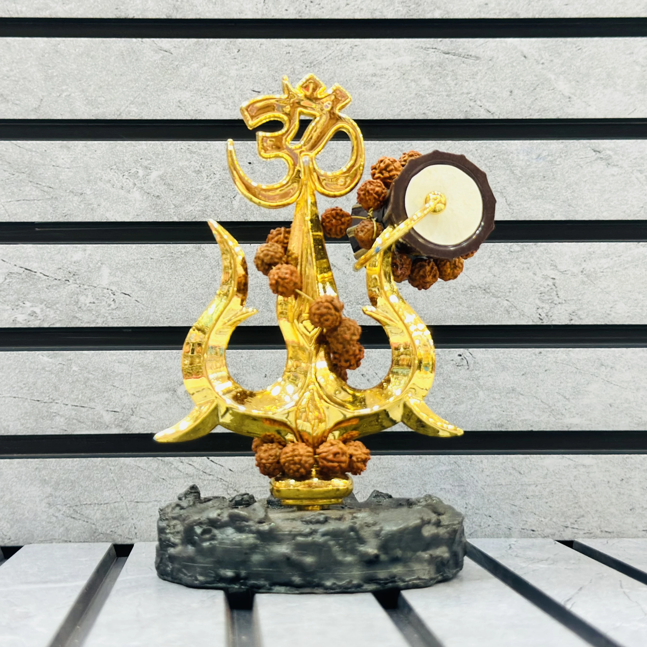 Om Trishul Idol Decorative Showpiece