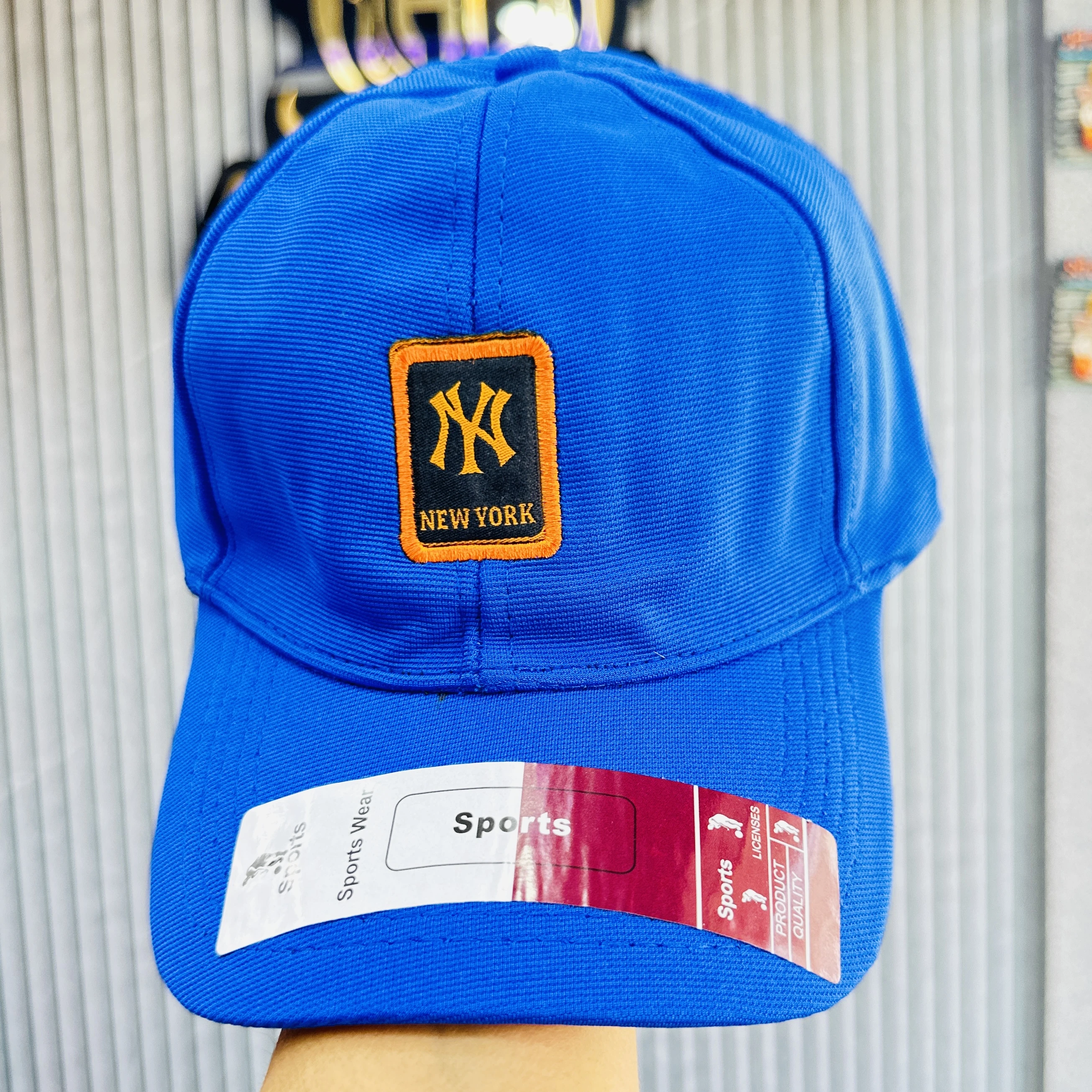 Blue baseball cap
