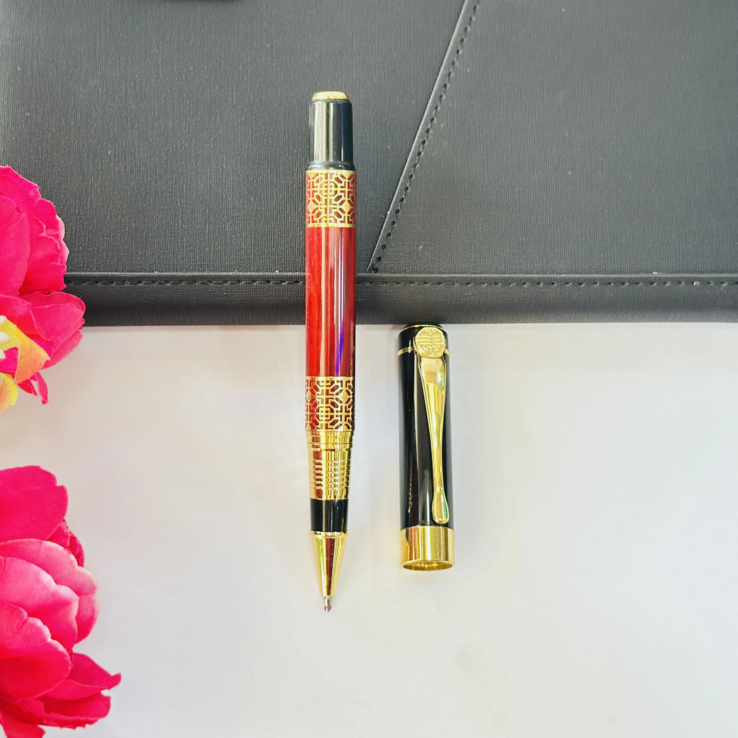 Chinese classical style metal ballpoint pen