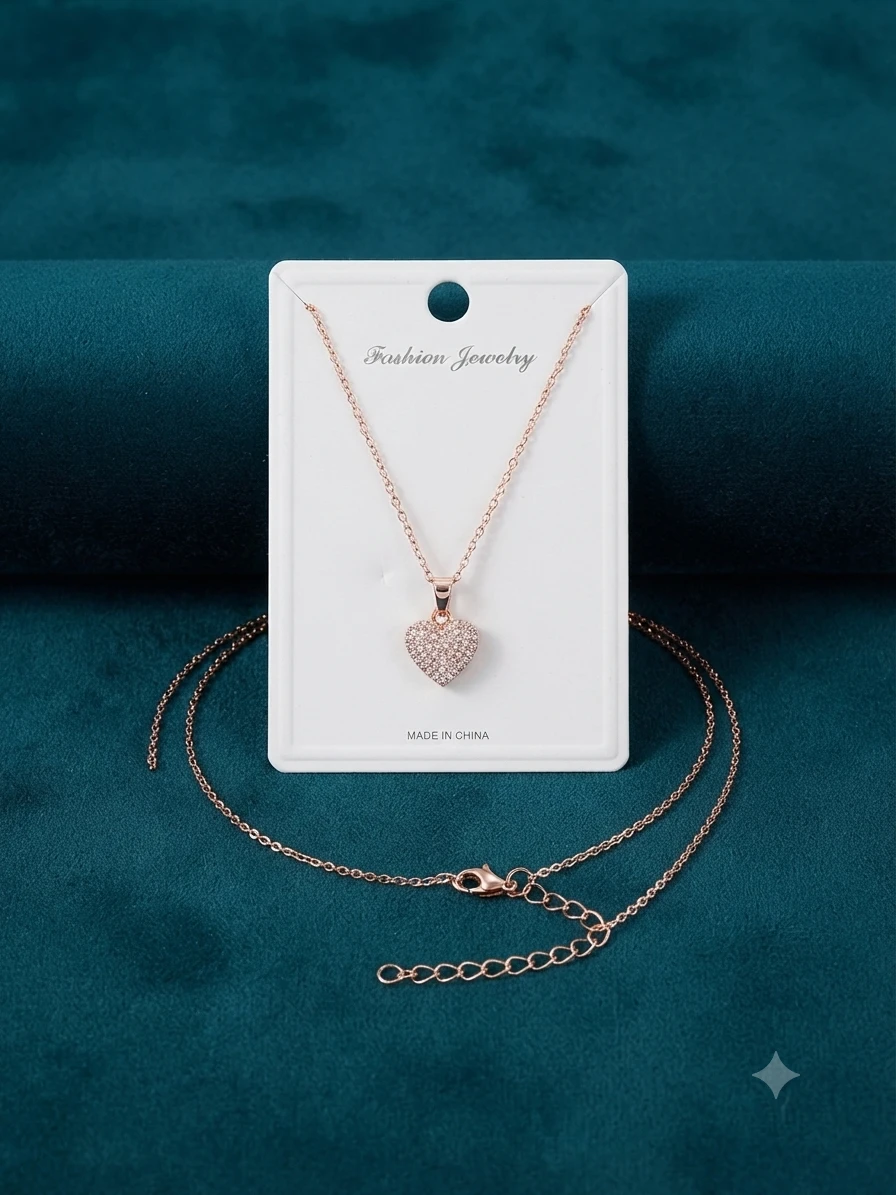 Salty accessories Haley studded heart necklace
