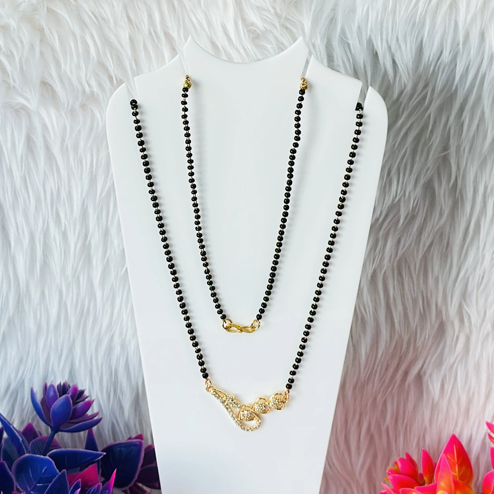 Gold plated mangalsutra