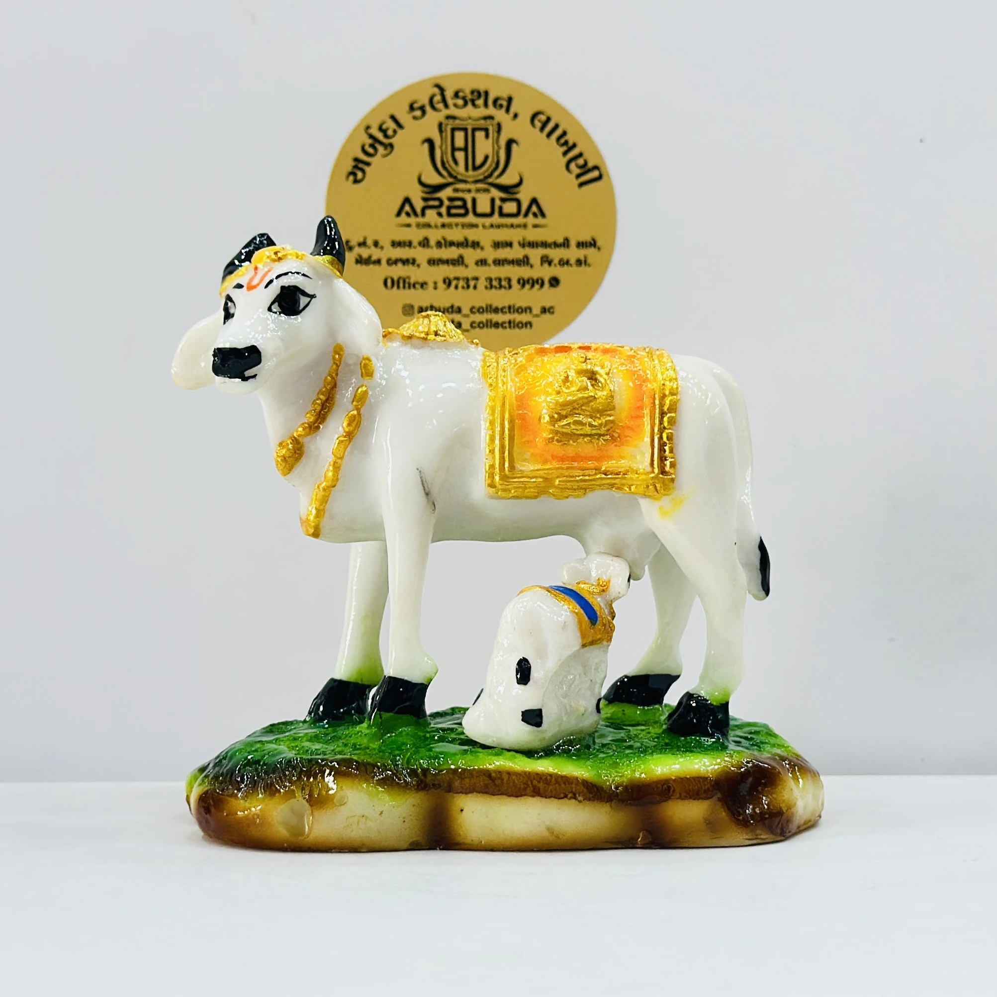 Kamdhenu Cow and Calf statue