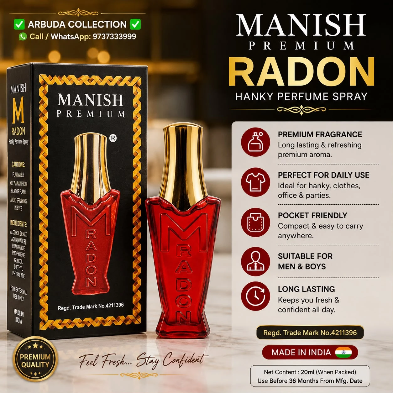 Radon Premium Perfume Spray