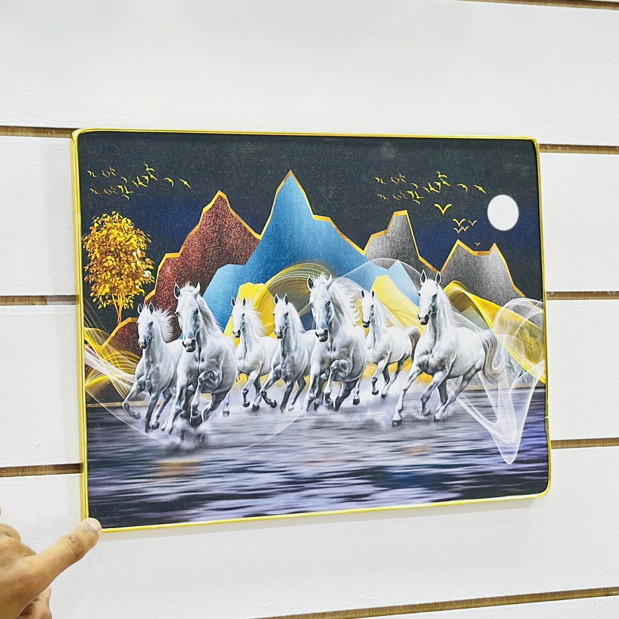 Seven Horses Vastu painting Frame (SKU -GC9FKF)