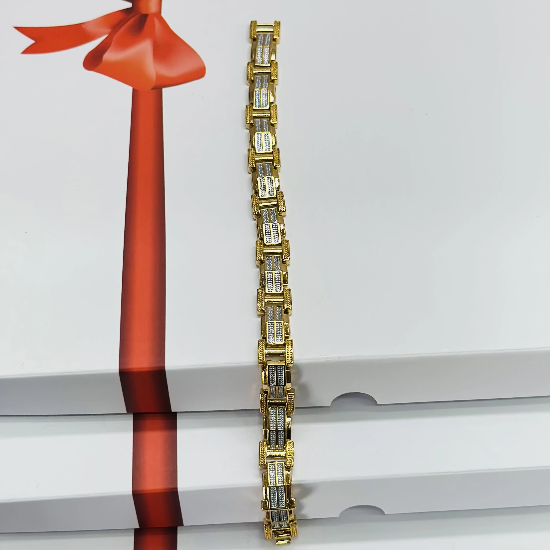 1 GRAM GOLD DIAMOND BRACELET FOR MEN