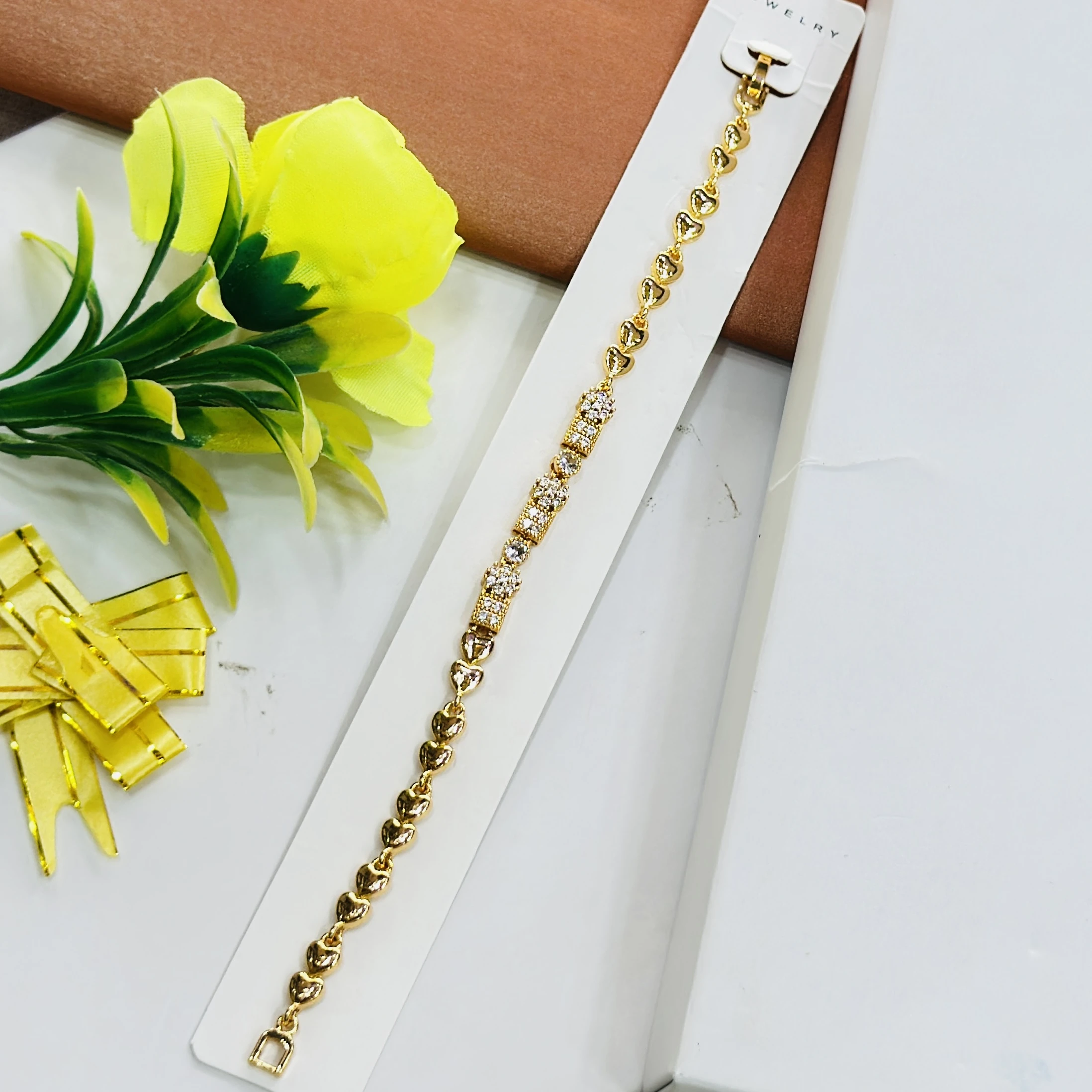 gold plated bracelet similar to styles found in Indian jewelry collections.
