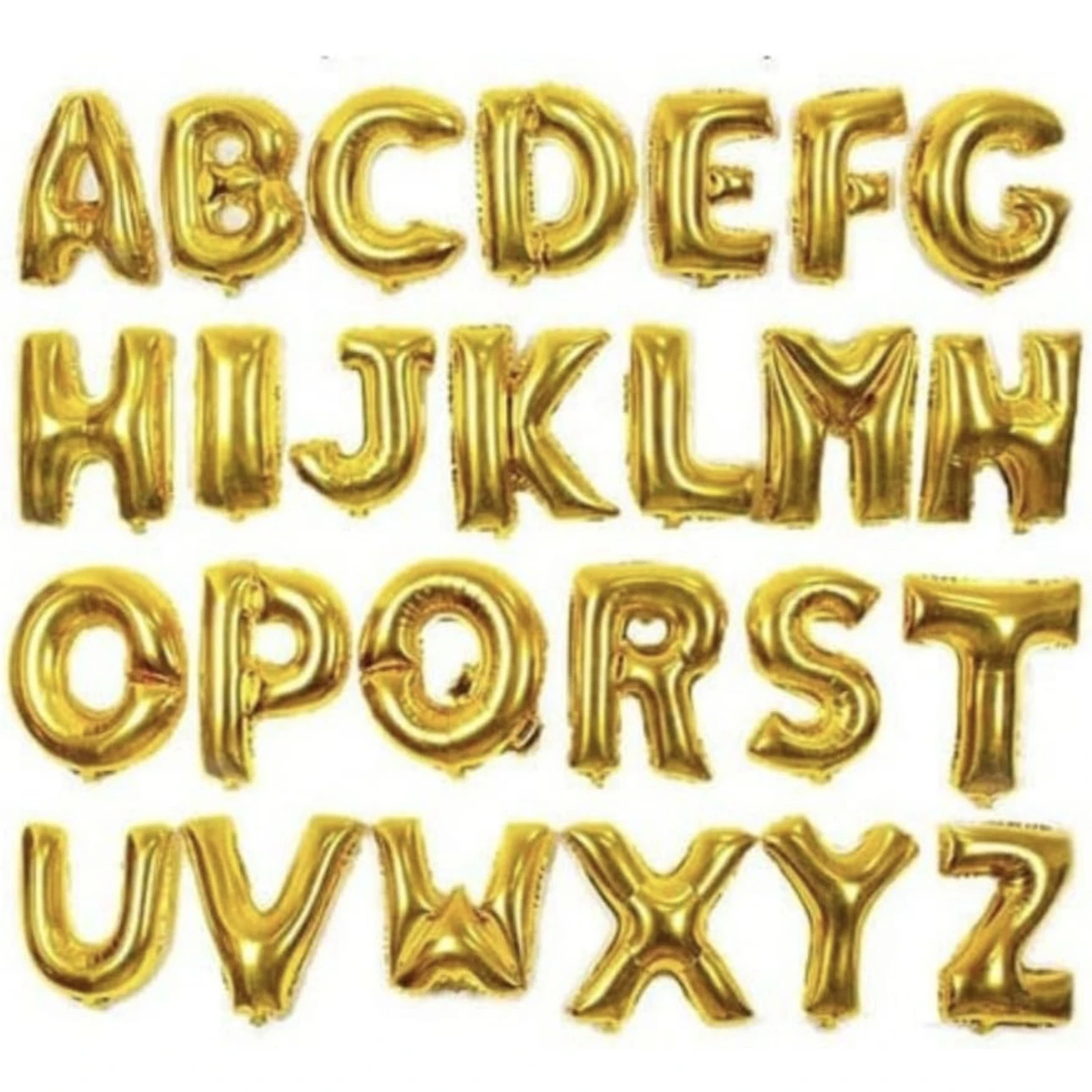 Gold foil letter "Y”  balloon