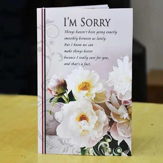 Sorry Card